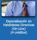 Especializaci&oacute;n en Habilidades Directivas (on-line) (4 cr&eacute;ditos). Tecla de Acceso = 'n'