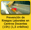 Prevenci&oacute;n de Riesgos Laborales en Centros Docentes (15h) (1,5 cr&eacute;ditos). Tecla de Acceso = 'r'